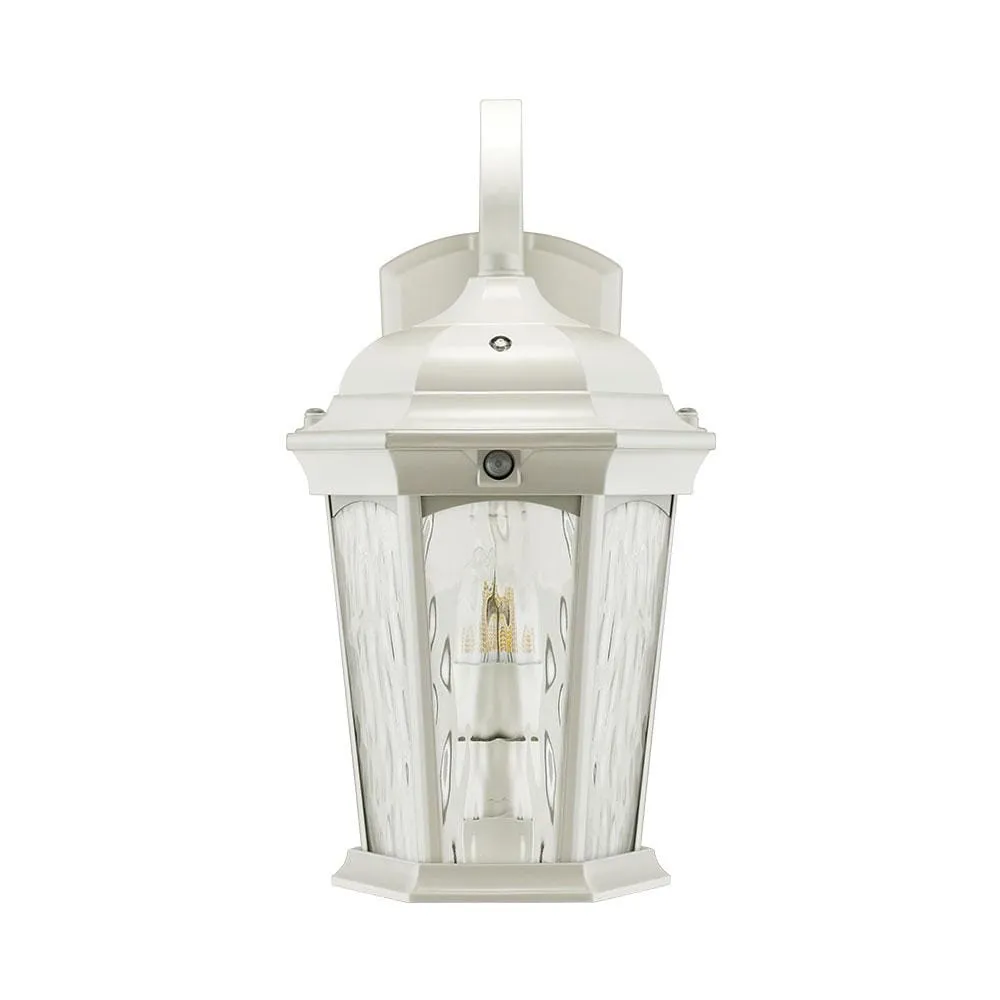 12.5W White Outdoor Non-Dimmable LED Integrated Flame Bulb Fixture - 110 Degree Beam - 120V - E12 Base - 1200 Lm - 3000K Warm White