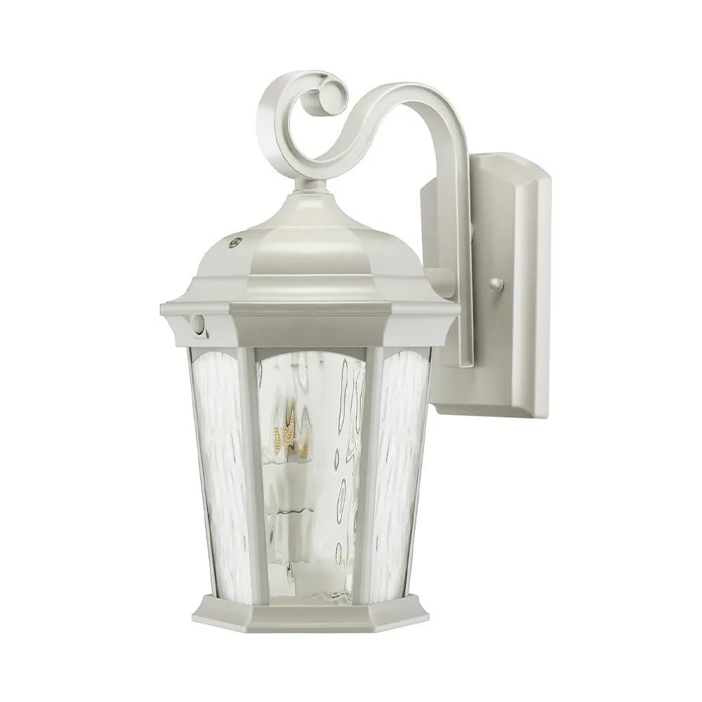 12.5W White Outdoor Non-Dimmable LED Integrated Flame Bulb Fixture - 110 Degree Beam - 120V - E12 Base - 1200 Lm - 3000K Warm White