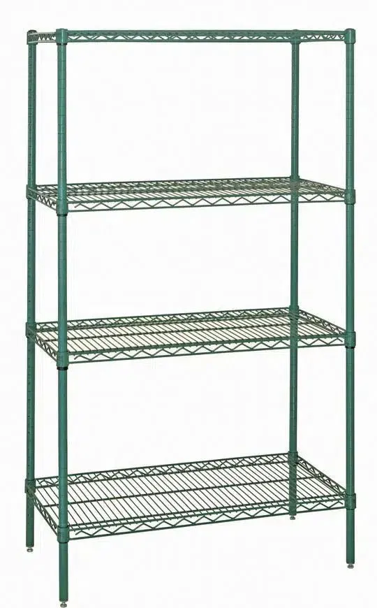 1836G | 18" x 36" Green Epoxy Shelving Unit