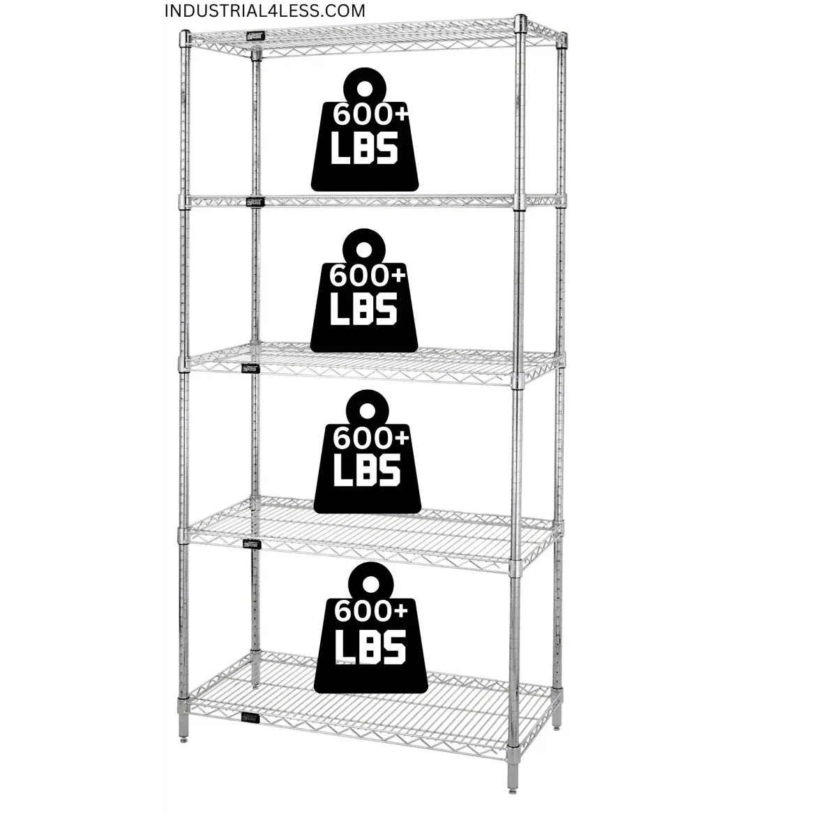 18" x 72" Stainless Steel Wire Shelving Unit
