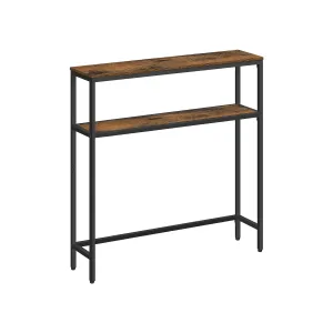2-Tier Sofa Table Narrow Entryway Table