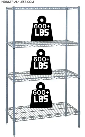 2172GY | 21" x 72" Gray Epoxy Shelving Unit
