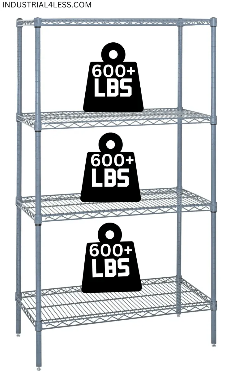 2460GY | 24" x 60" Gray Epoxy Shelving Unit