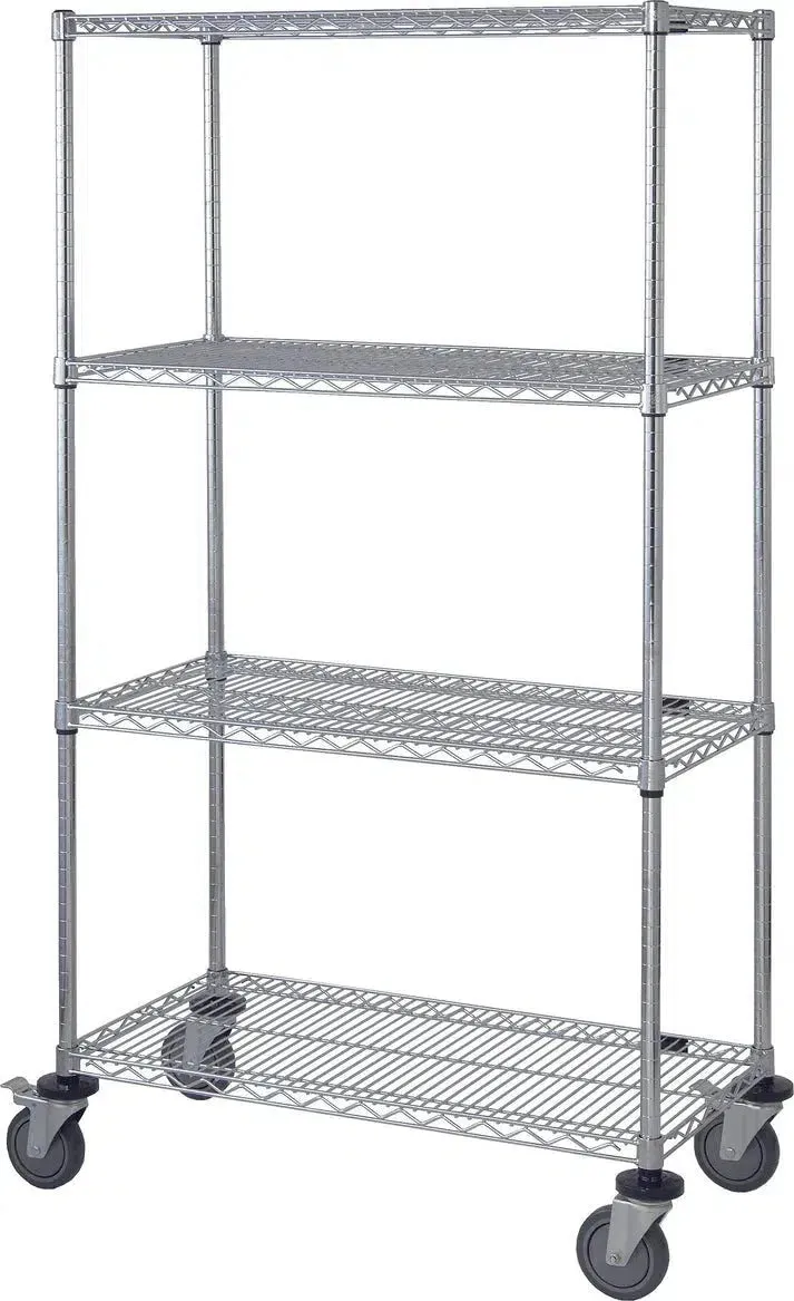 24" x 60" Stainless Shelving on Wheels