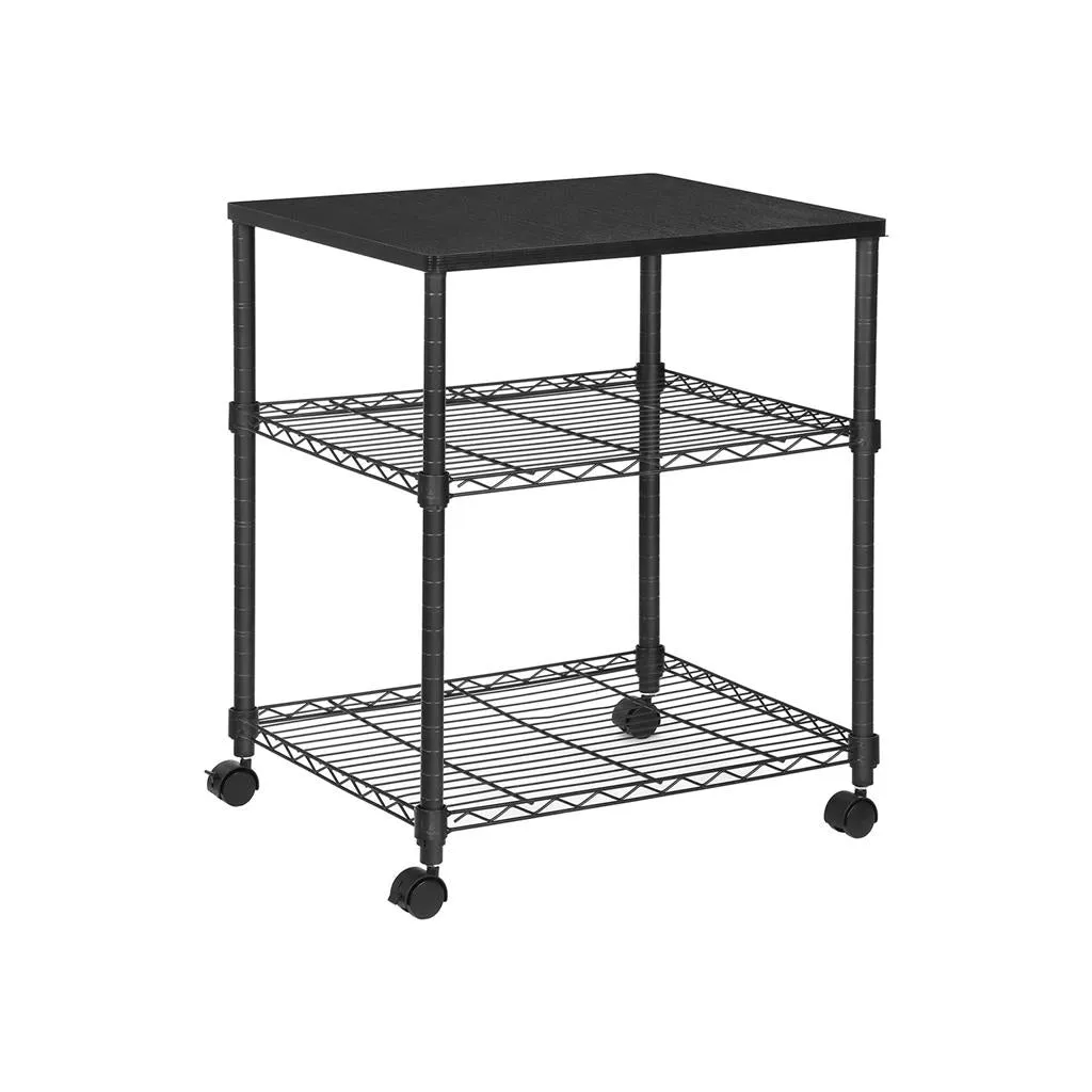 3-Tier Rolling Printer Cart with Wheels