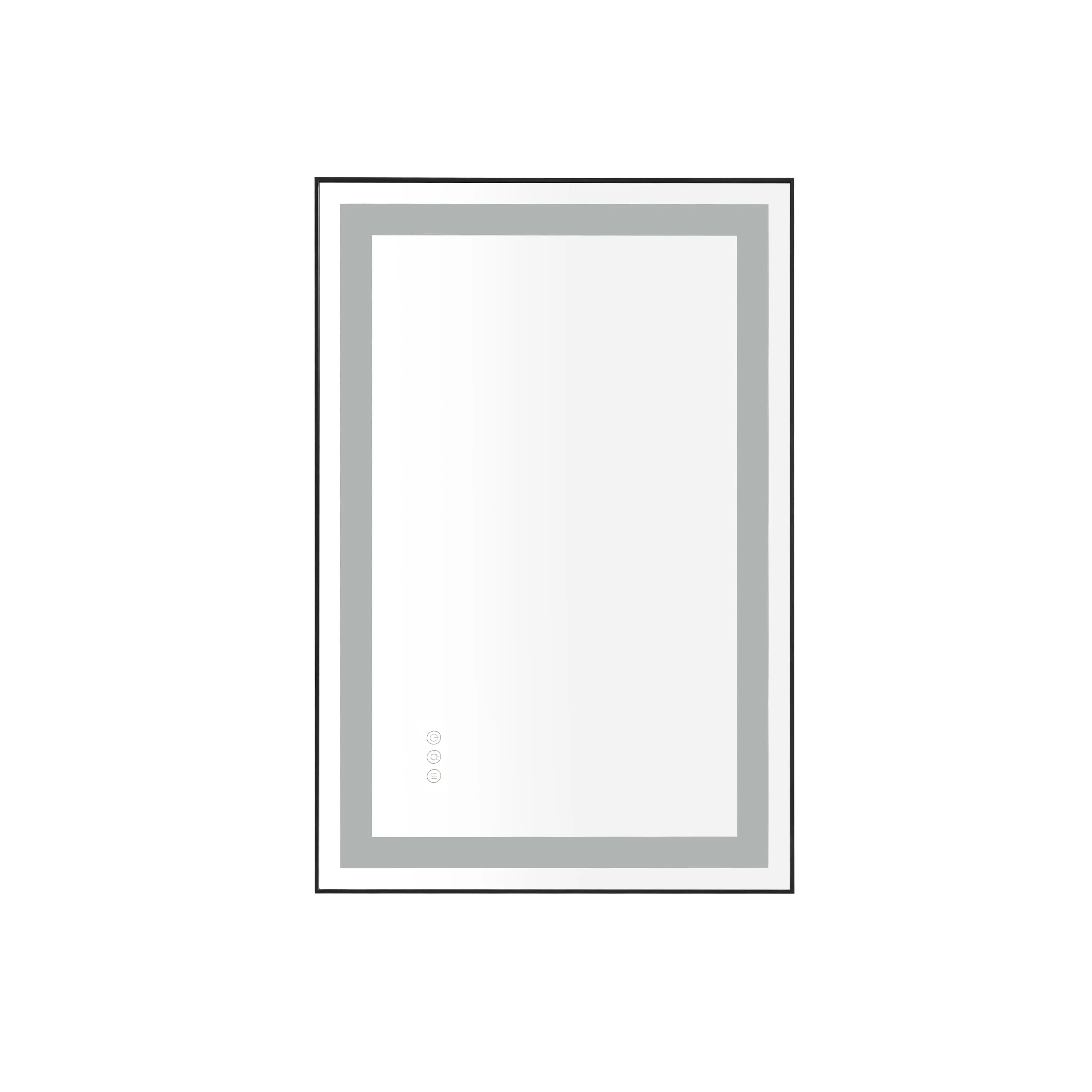 36*24 LED Lighted Bathroom Wall Mounted Mirror with High Lumen Anti-Fog Separately Control