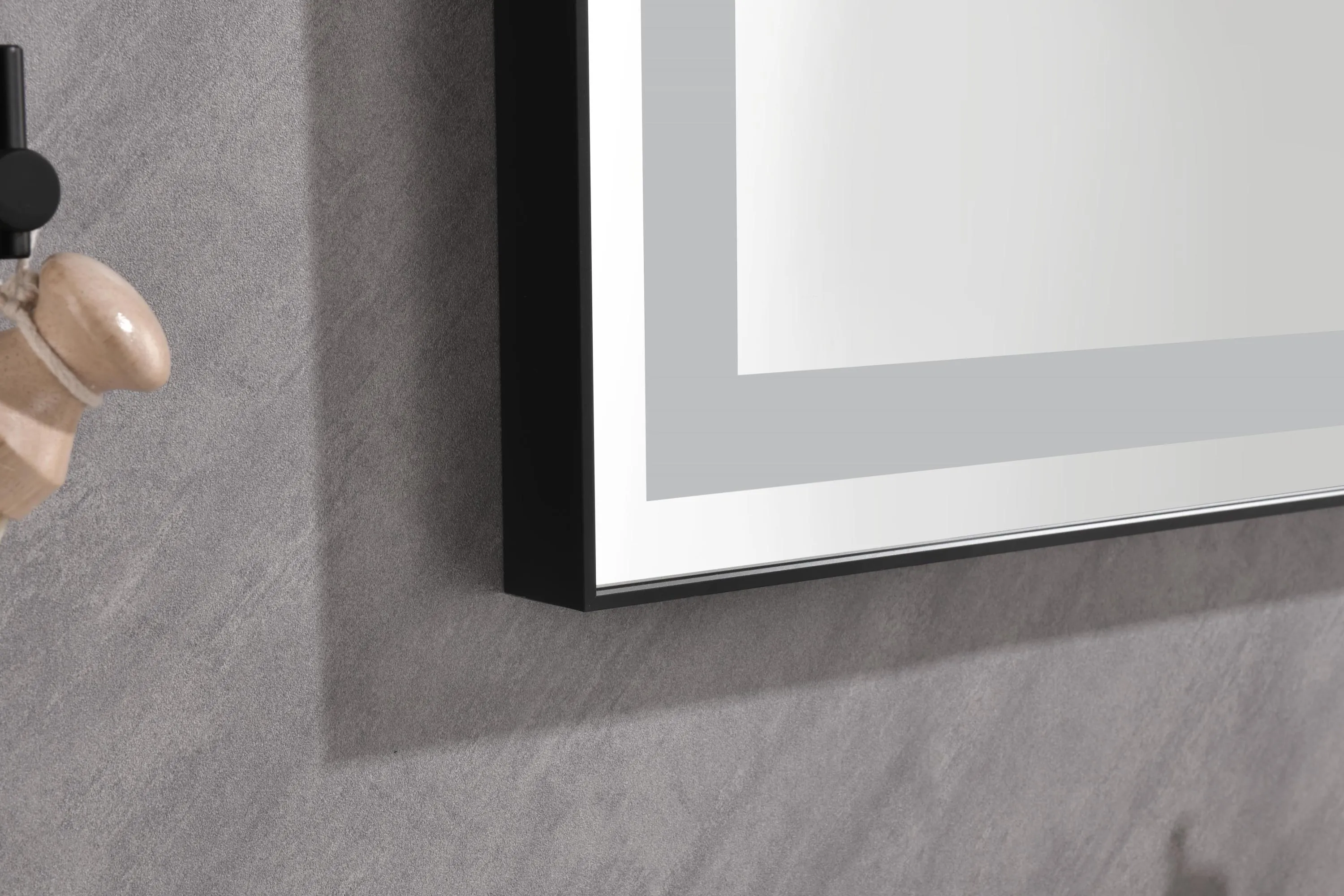 36*24 LED Lighted Bathroom Wall Mounted Mirror with High Lumen Anti-Fog Separately Control