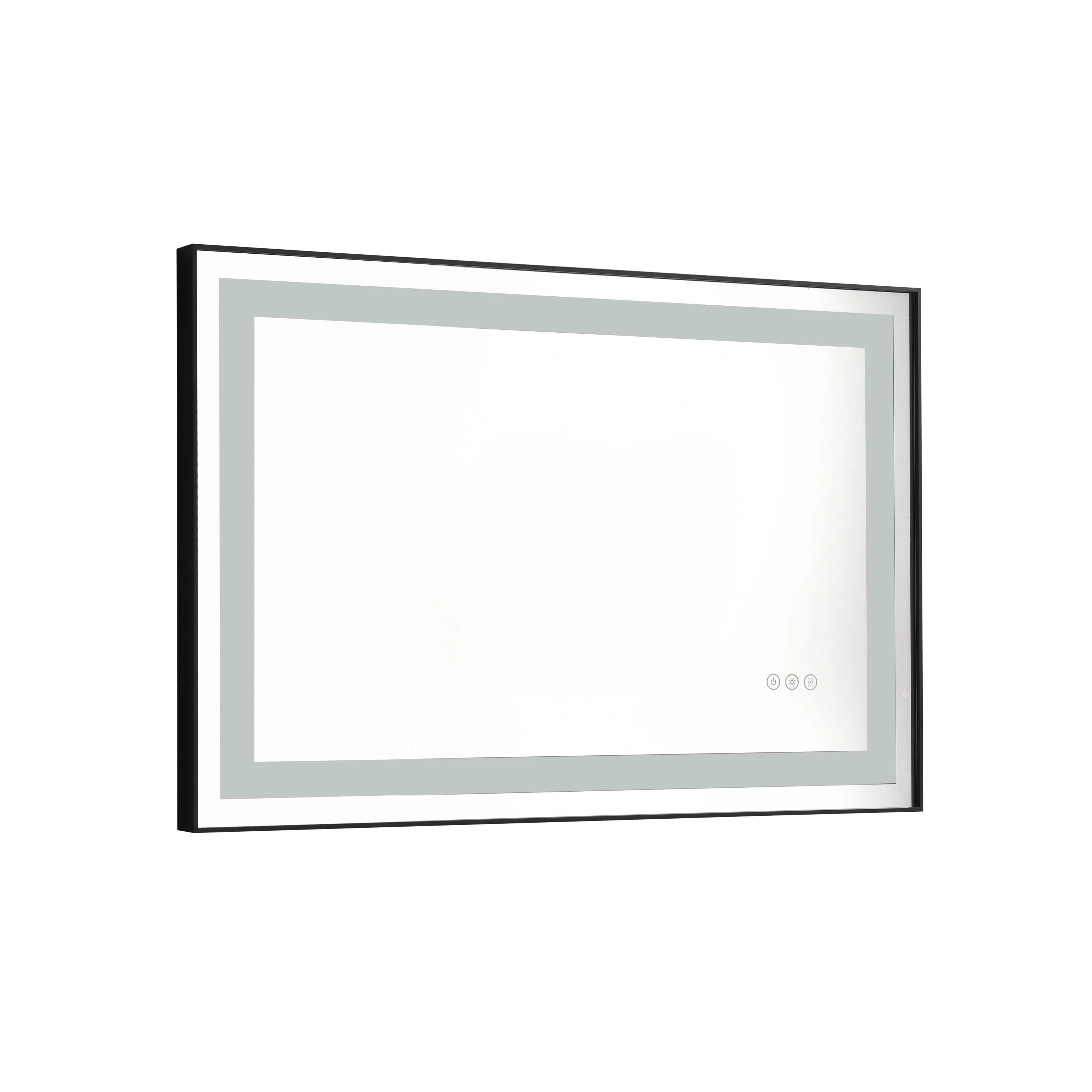 36*24 LED Lighted Bathroom Wall Mounted Mirror with High Lumen Anti-Fog Separately Control