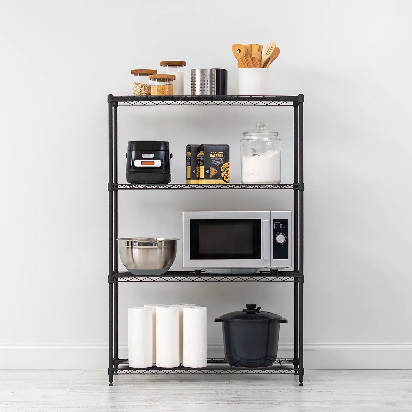 4 Shelf Wire Storage Unit