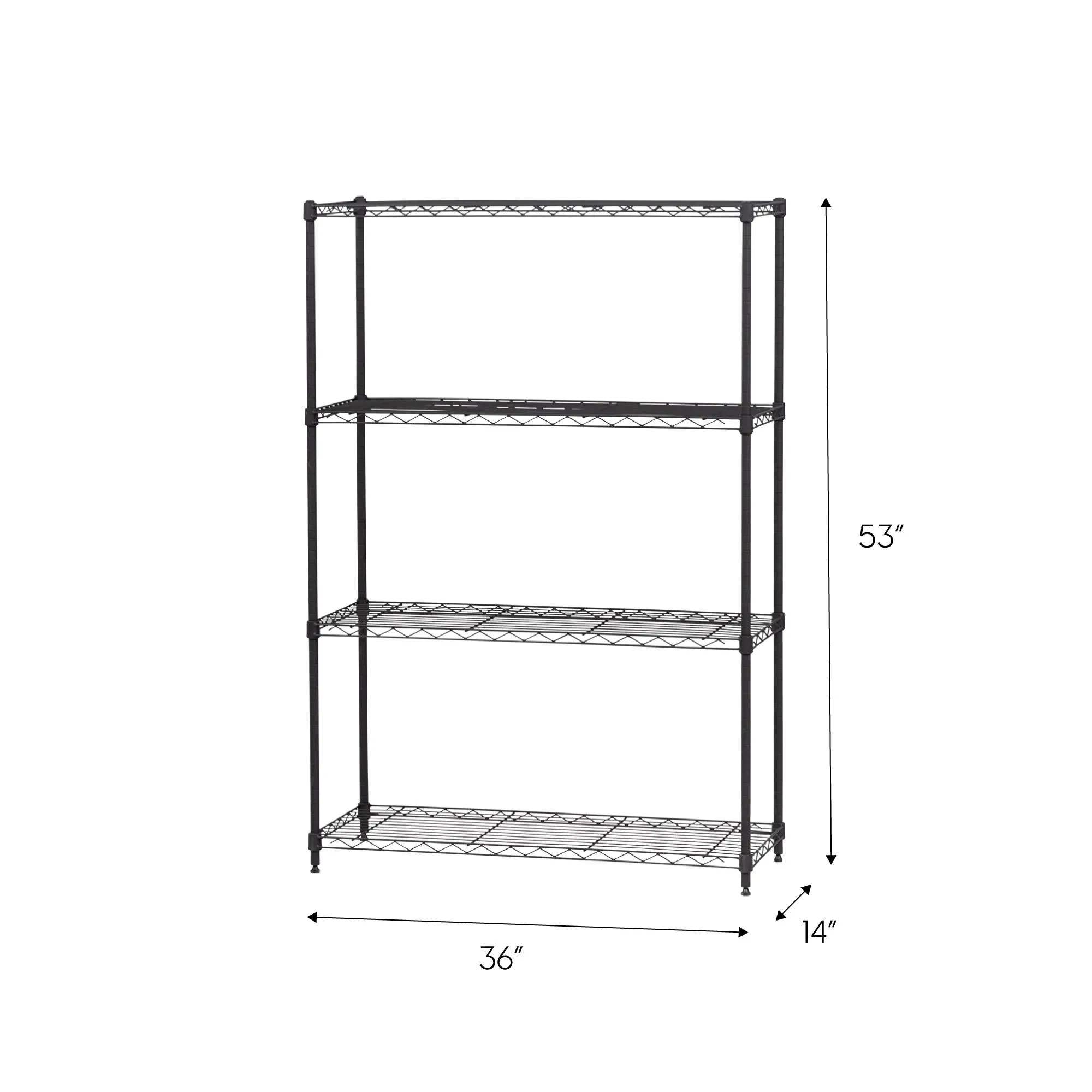 4 Shelf Wire Storage Unit