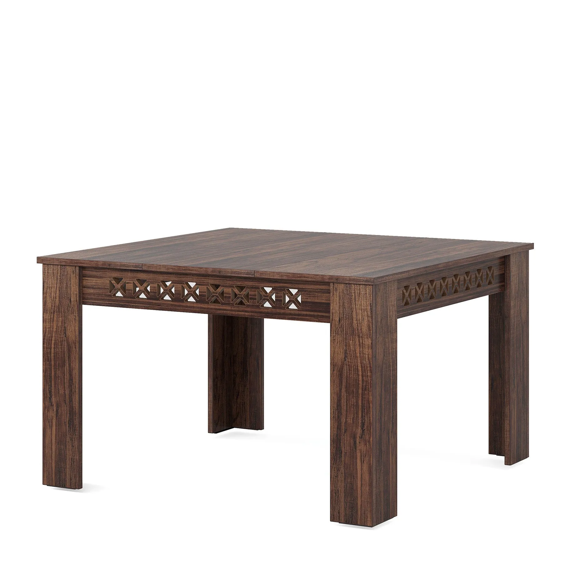 43" Conference Table, Wood Square Meeting Desk with Heavy Legs