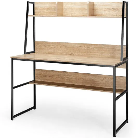 47-Inch Computer Desk Writing Study Table Workstation-Natural