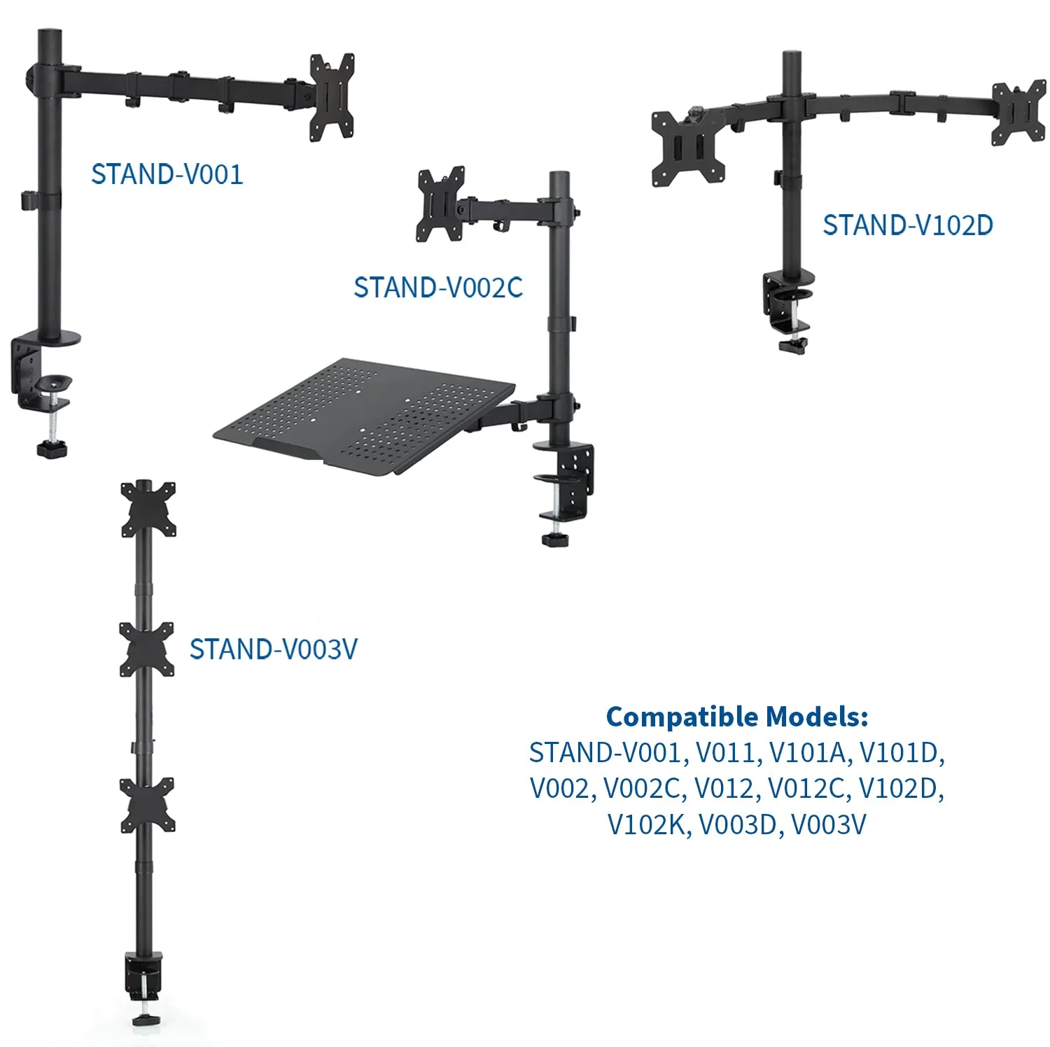 4" Desk C-Clamp for Monitor Mount