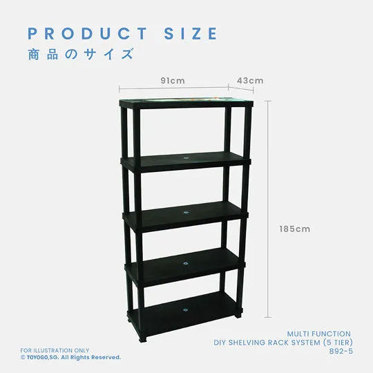 5 TIER SHELVING DIY (892-5)