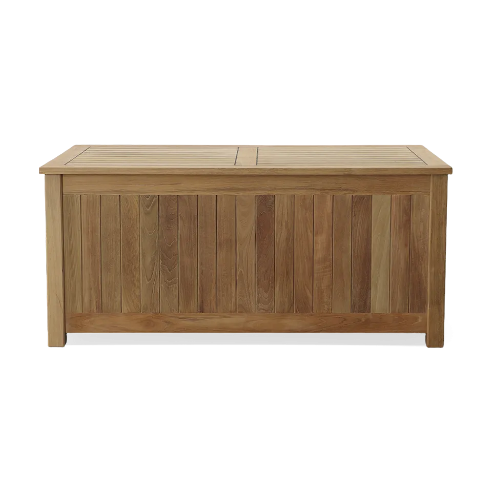 53" TEAK CUSHION BOX