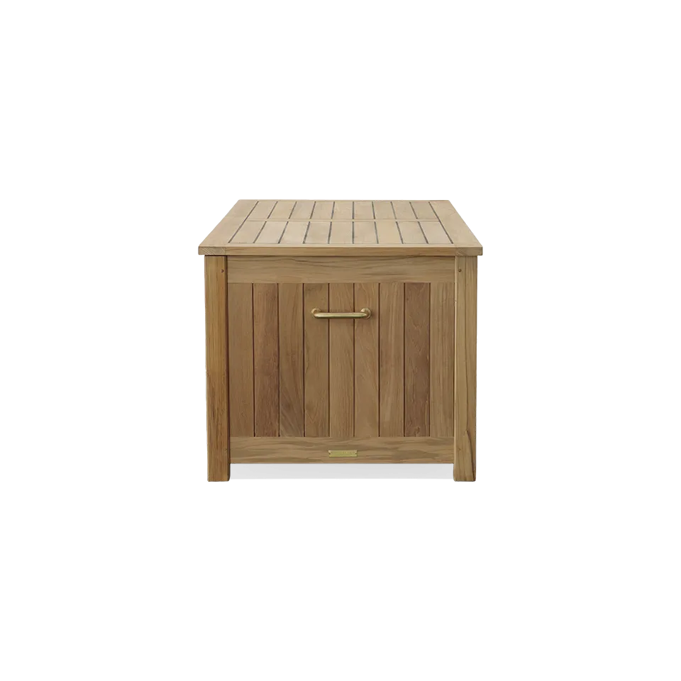 53" TEAK CUSHION BOX