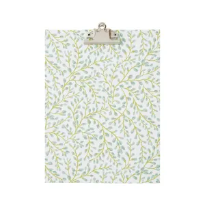 A4 Clipboard All Over Buds Aqua