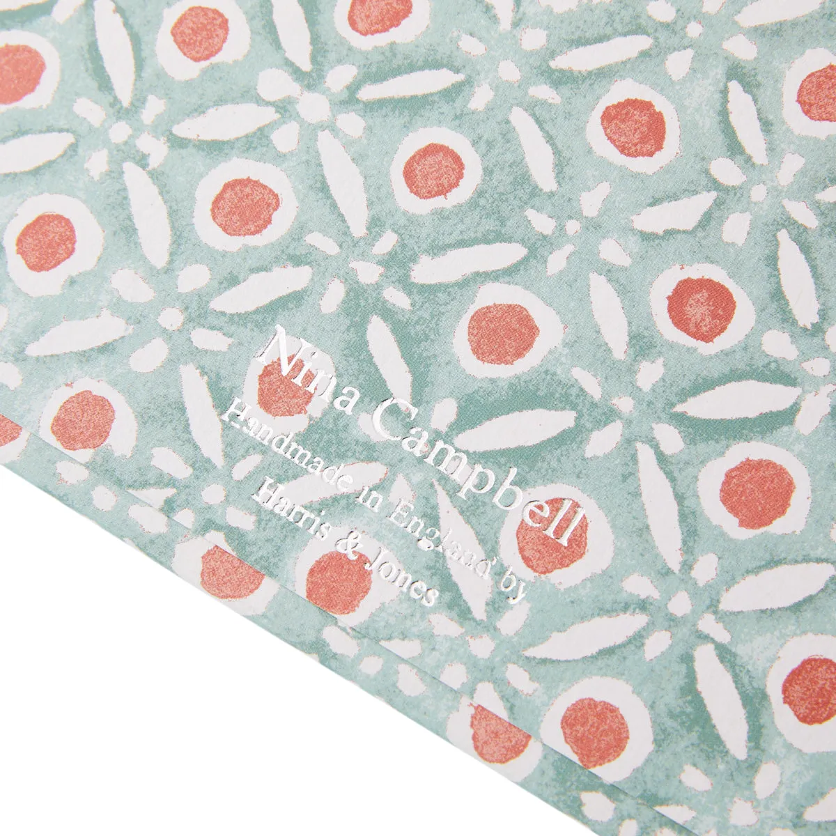 A4 Clipboard Batik Dots Coral/Aqua