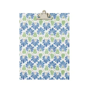 A4 Clipboard Ginko Tulips Blue/Green