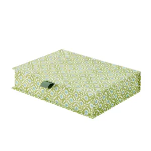 A5 Keepsake Batik Dots Green/Aqua