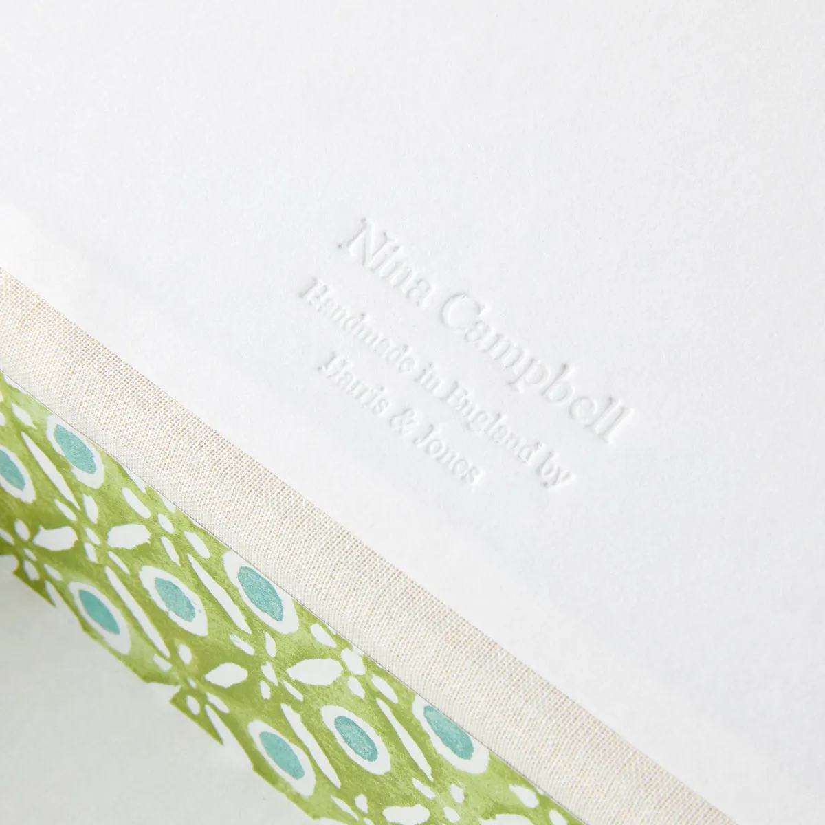 A5 Keepsake Batik Dots Green/Aqua