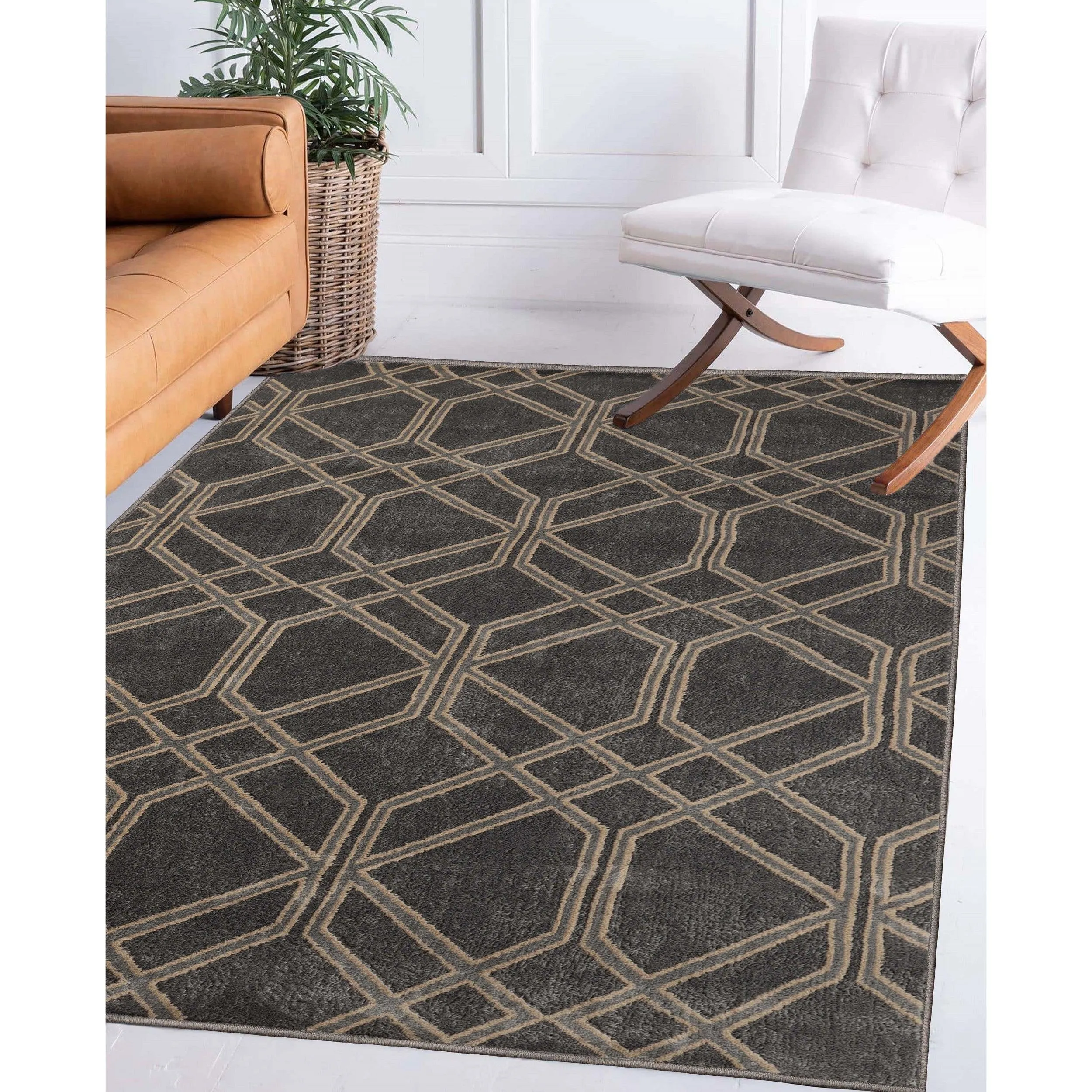 Abner Geometric Diamond Indoor Area Rug or Runner Rug Or Door Mat