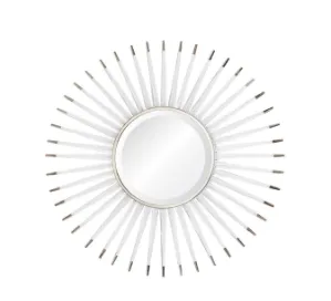 Acrylic & Nickel Starburst Mirror by Mirror Home