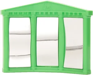 Activitoys Fun House Mirror Bird Toy, Colors may Vary 6.5 x 6.2 x 2 inches