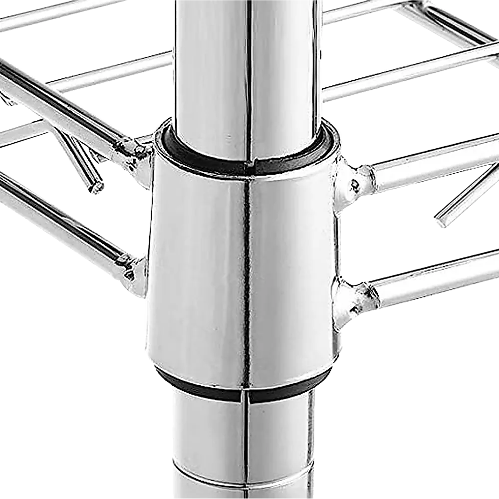 Adjustable Carbon Chrome Steel Wire Shelving Unit 1800mm