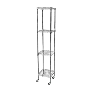 Adjustable Carbon Chrome Steel Wire Shelving Unit 1800mm