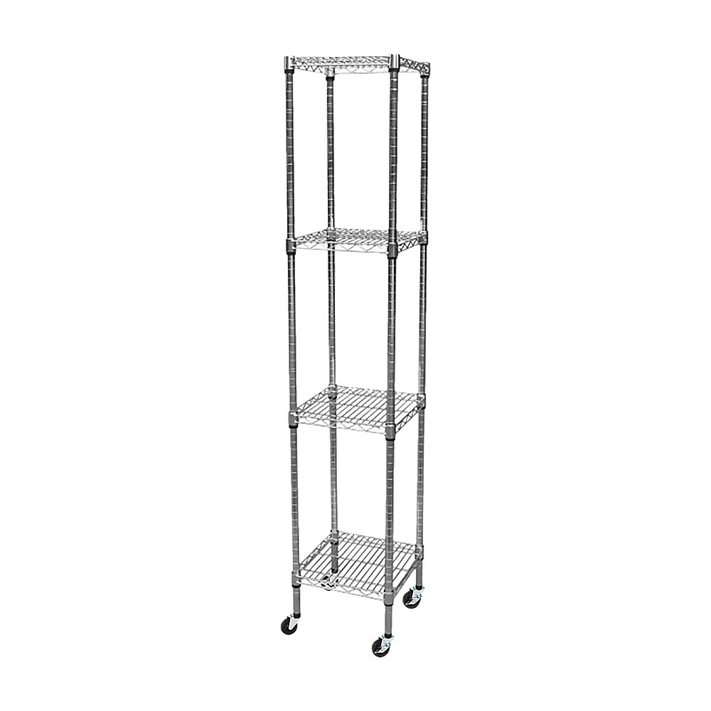 Adjustable Carbon Chrome Steel Wire Shelving Unit 1800mm