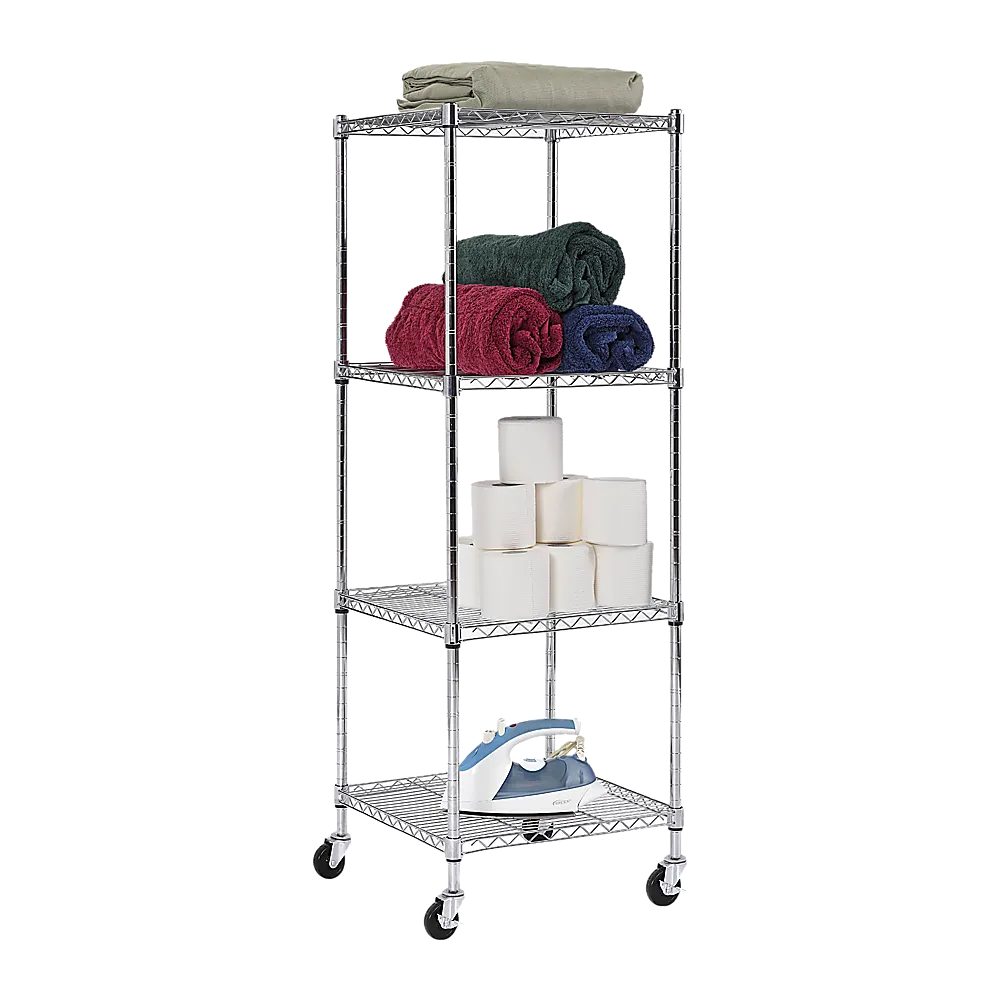 Adjustable Carbon Chrome Steel Wire Shelving Unit 1800mm