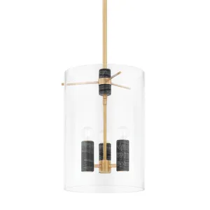 Adonis 3-Light Lantern in Vintage Brass