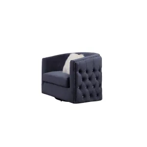 Afreen Grey Velvet Chair