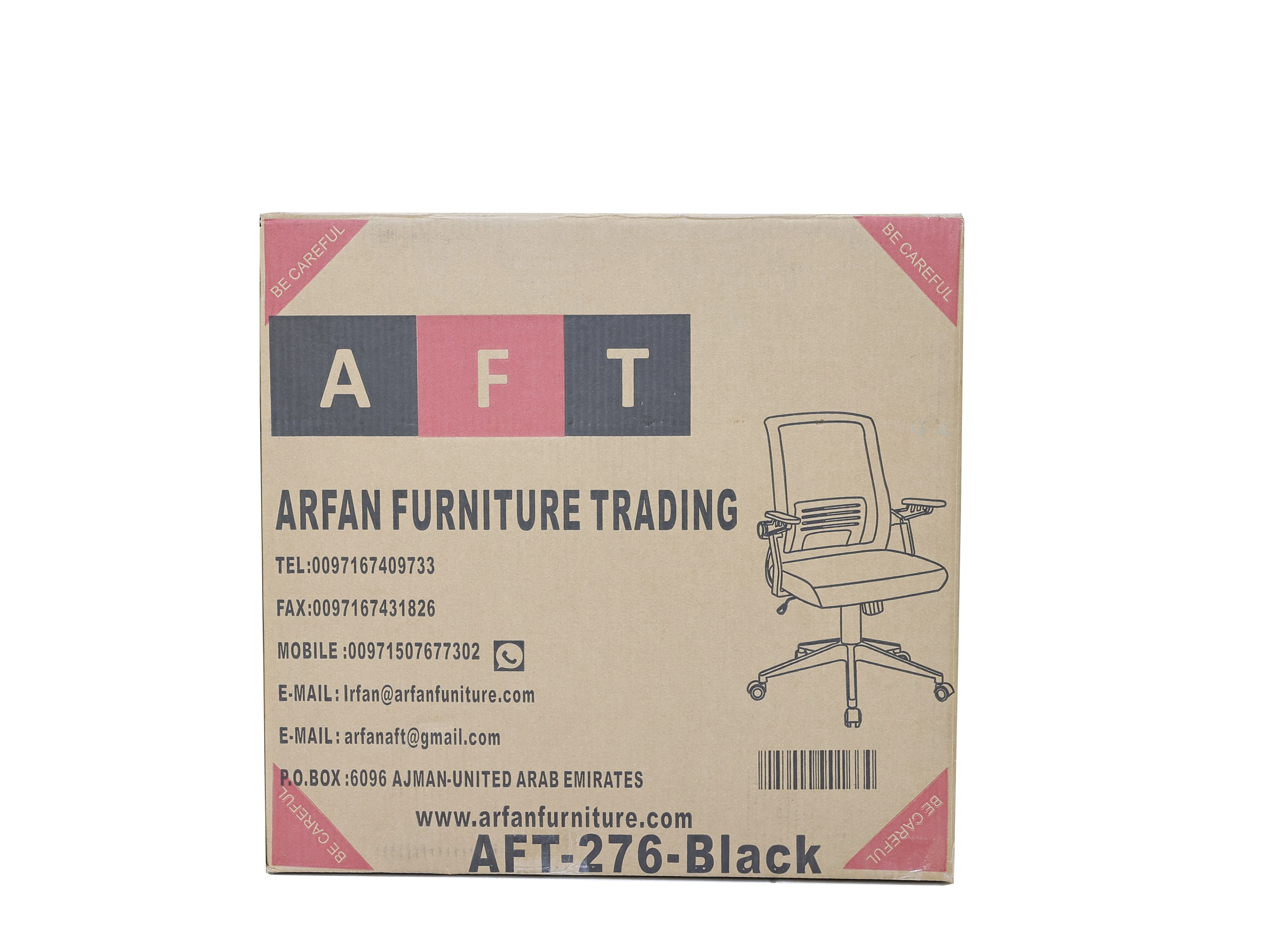 AFT ENDURANCE LOW BACK MESH CHAIR FOR HOME AND OFFICE WHITE & BLACK