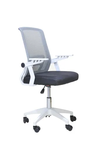 AFT ENDURANCE LOW BACK MESH CHAIR FOR HOME AND OFFICE WHITE & BLACK