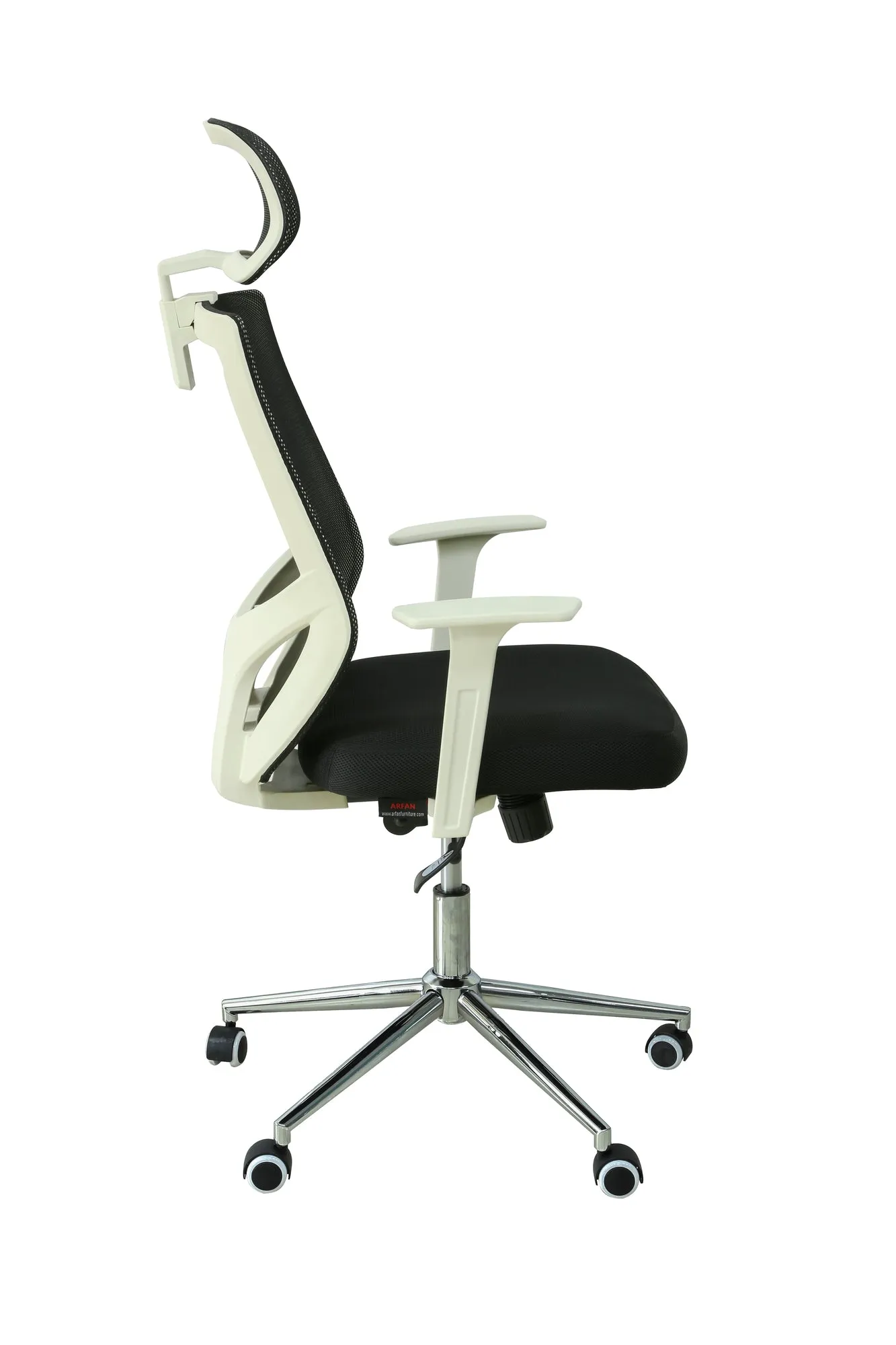 AFT ENDURANCE SERIES HIGH BACK MESH CHAIR BLACK AND WHITE COLOUR, FOR HOME AND OFFICE