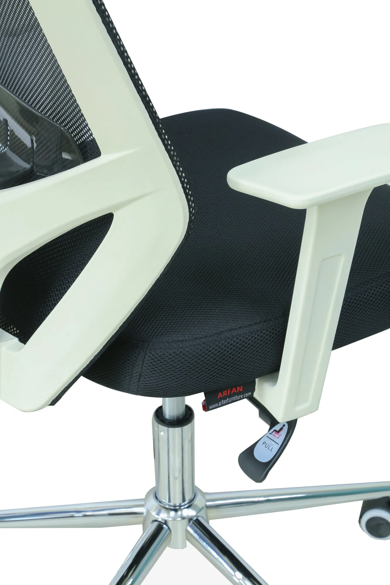 AFT ENDURANCE SERIES HIGH BACK MESH CHAIR BLACK AND WHITE COLOUR, FOR HOME AND OFFICE