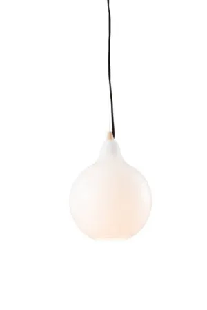Agassi 60 Watt Gloss Opal Glass Pendant
