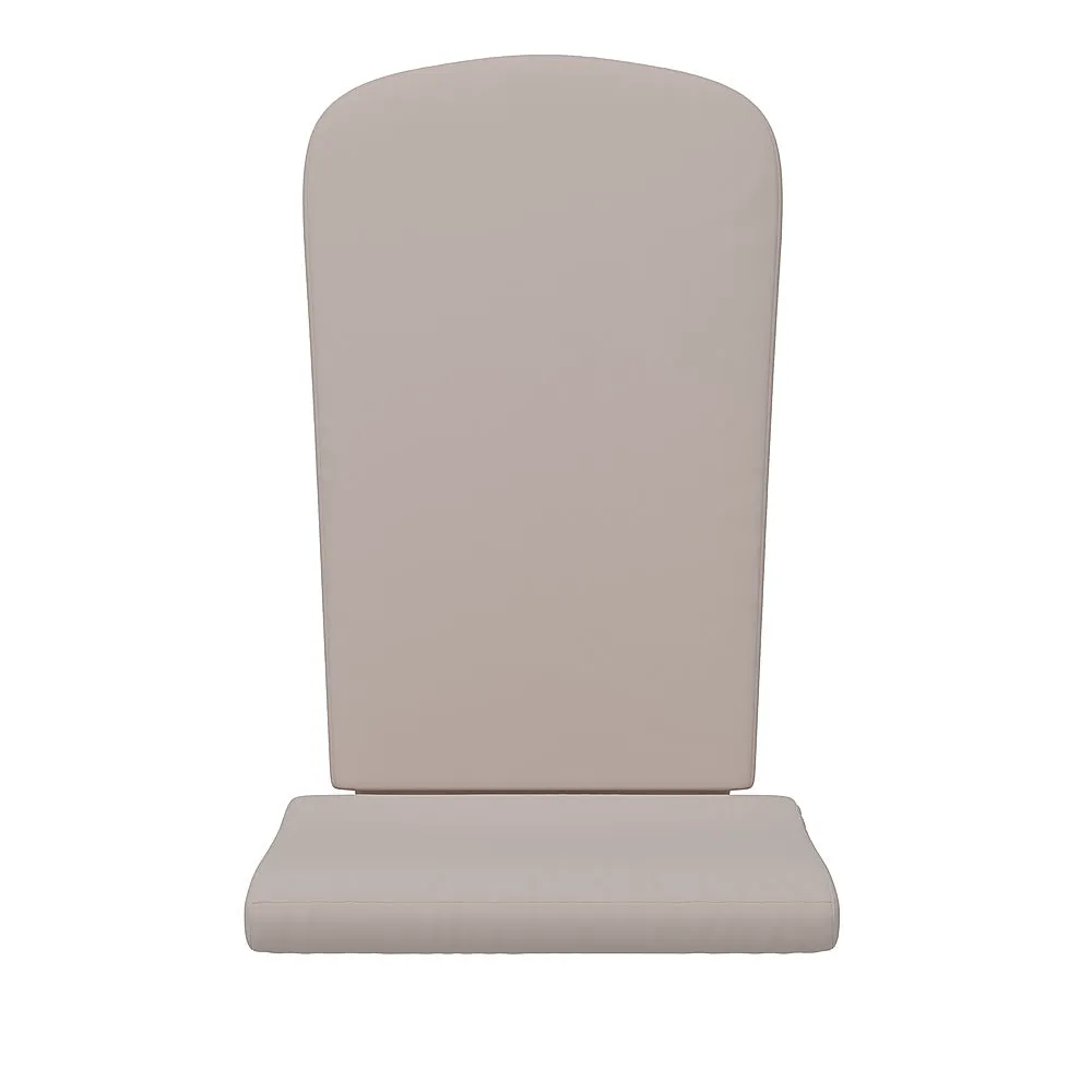 Alamont Home - Charlestown Set of 2 All-Weather High Back Adirondack Chair Cushions - Cream