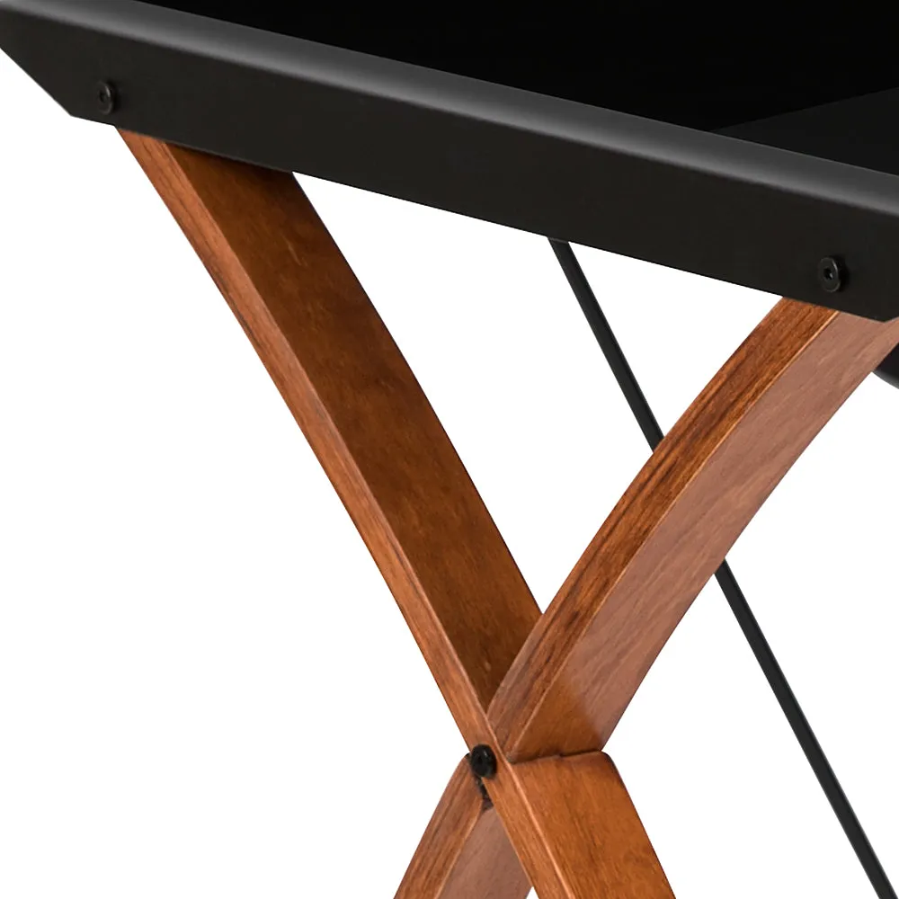 Alamont Home - Jude Rectangle Contemporary Glass  Home Office Desk - Black