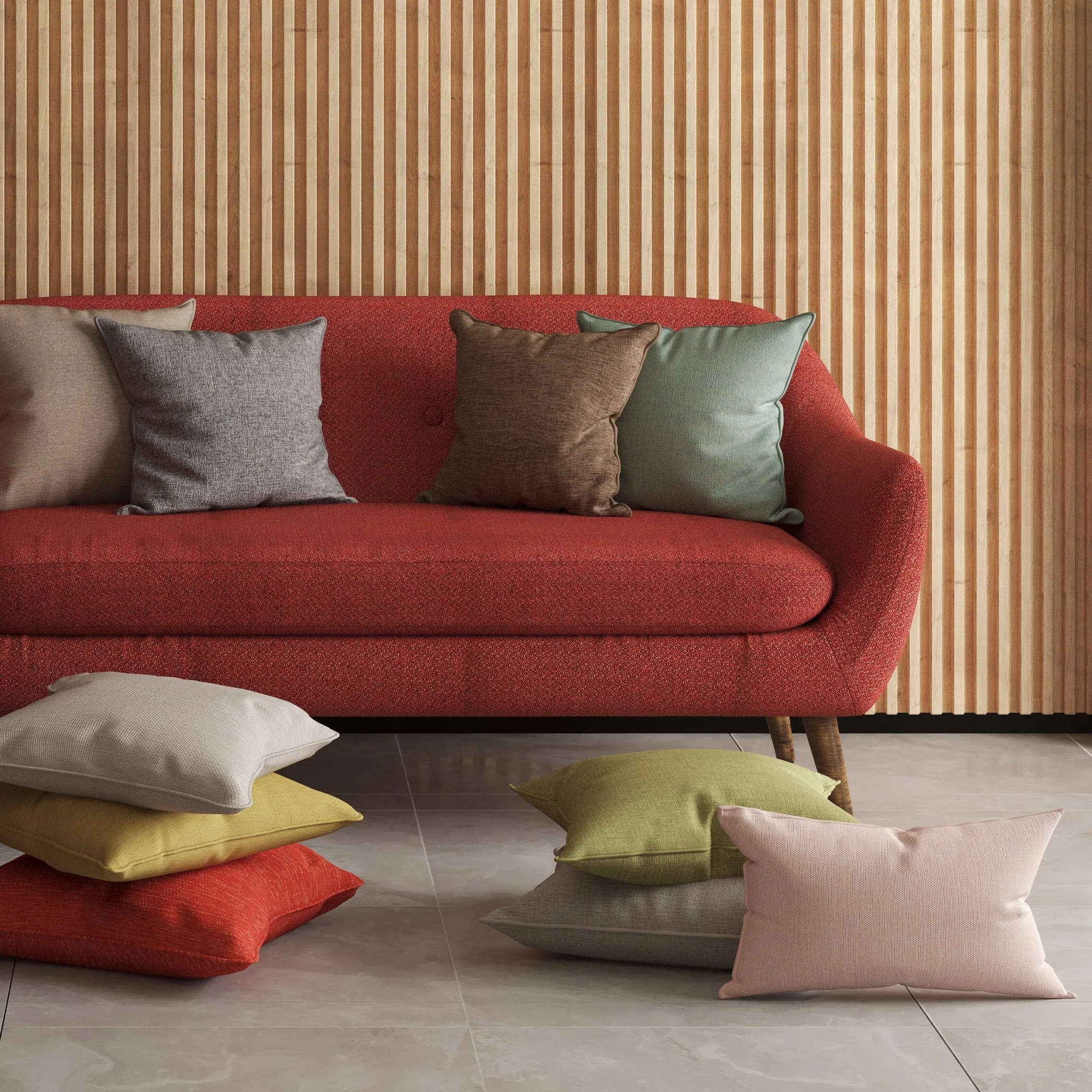 Albany Duck Egg Piped Cushion