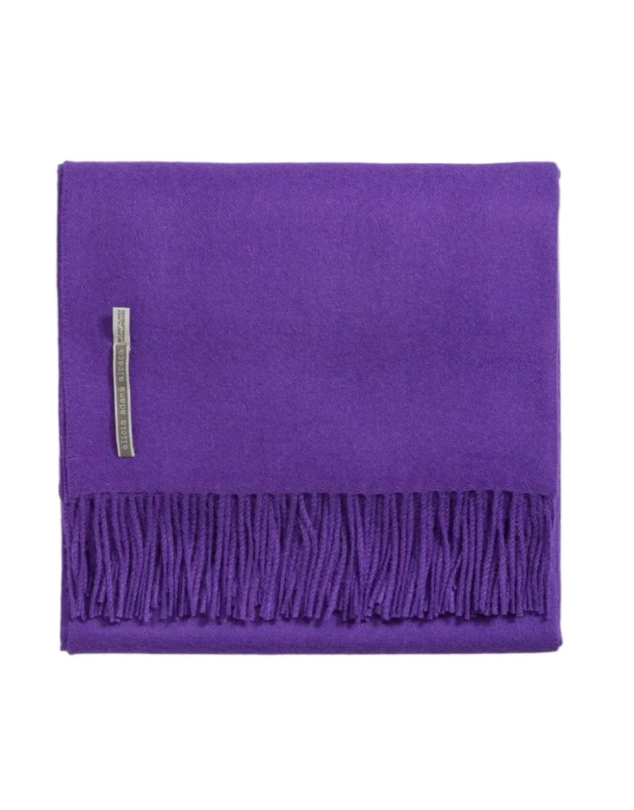 Alicia Adams Alpaca Throw in Sassy Purple Solid