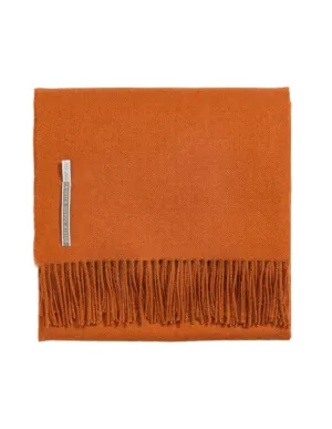 Alicia Adams Alpaca Throw in Tandoori Solid