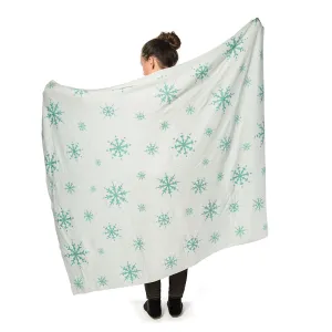 Allover Snowflake Knit Winter Throw