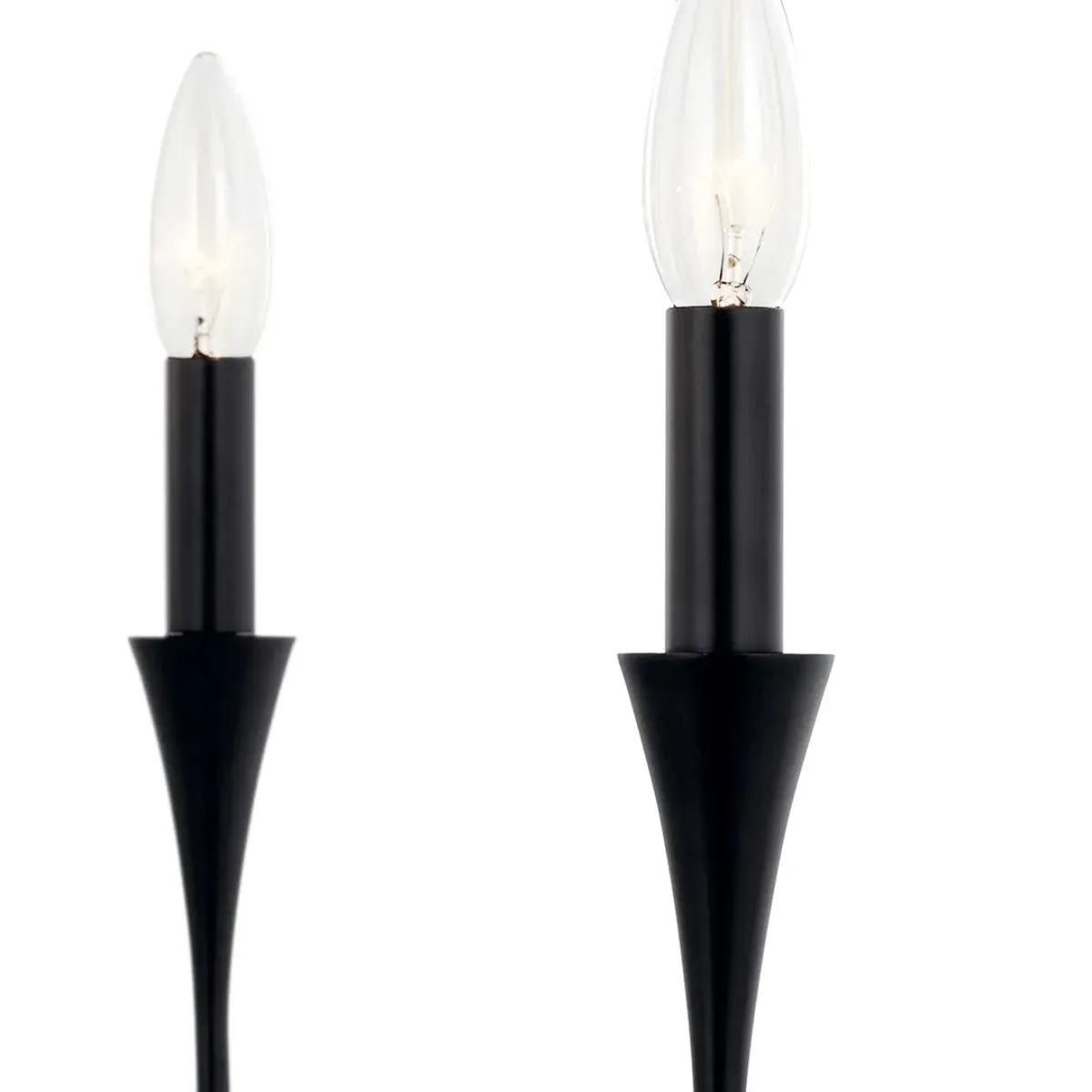 Alvaro 46" 8-Light Chandelier Linear, Black Finish