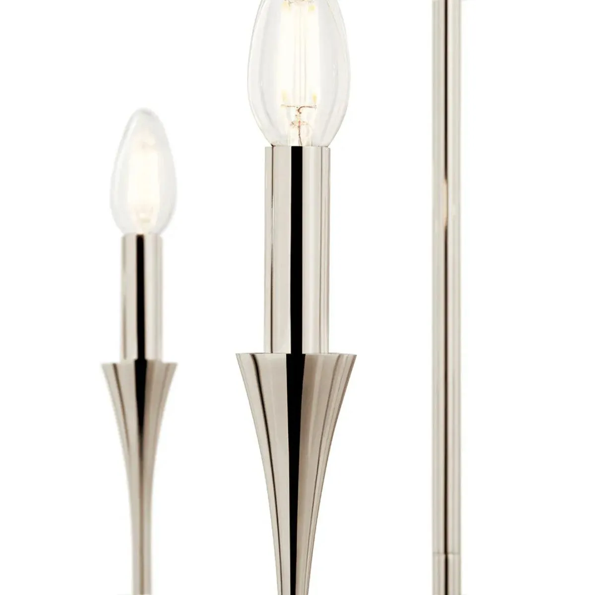 Alvaro 46" 8-Light Chandelier Linear, Polished Nickel Finish