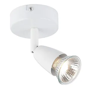 Amalfi 50 Watt GU10 Circular Gloss White Spot Light