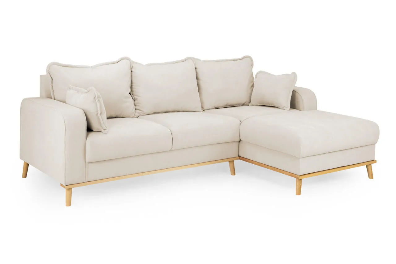 Angel Sofa - Beige Right Hand Facing Corner - 227 x 150 CM