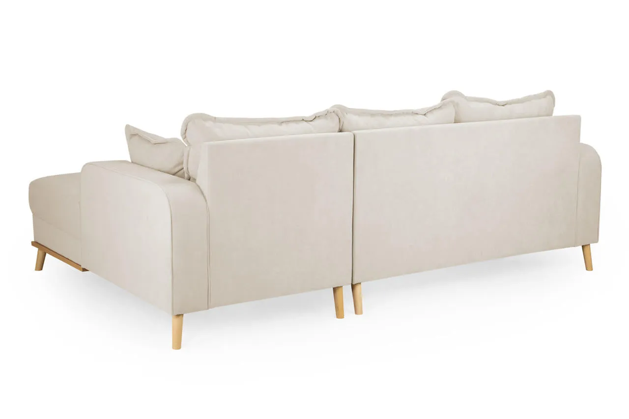 Angel Sofa - Beige Right Hand Facing Corner - 227 x 150 CM